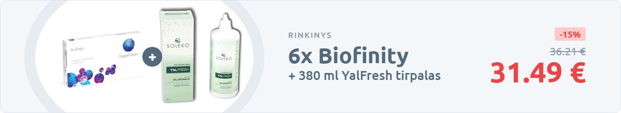 6X BIOFINITY + 360ML. QUEENS UNIYAL tik 31.49 €.